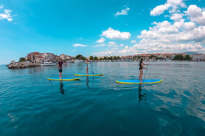 Stand Up Paddle adventure in Split - Paddling to the river: sea water to green water under Mosor