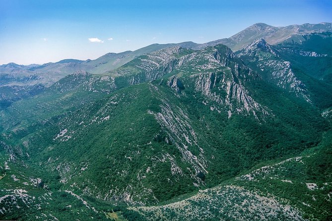 The Wonder of nature route - Panoramic Flight over Plitvice Lakes & Krka NP - Over Velebit to the Lika country views: seeing the inland shape