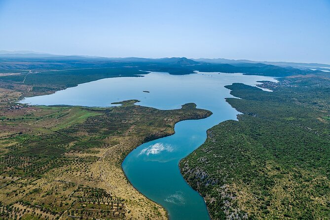 The Wonder of nature route - Panoramic Flight over Plitvice Lakes & Krka NP - Krka Falls and the Visovac monastery: the warm-up you’ll remember