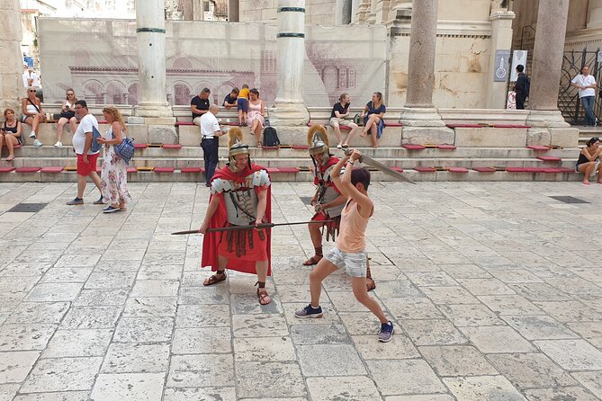 Walking Tour of Split and Diocletian's Palace - Riva Harbor: the bronze model that makes the whole place click
